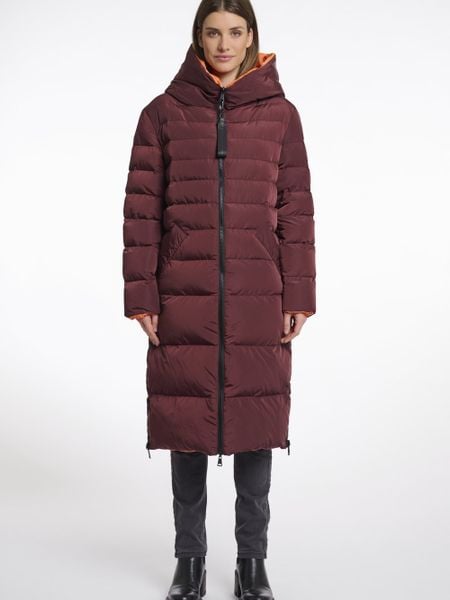 Rino & Pelle Pikowany płaszcz damski - Keila Kobiety pomarańczowy|czerwony jednolity, 38. Brązowe płaszcze damskie Rino & Pelle, bez wzorów, z syntetyku. Za 599.95 zł.