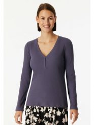 Schiesser Koszulka piżamowa w kolorze fioletowym rozmiar: 42. Różowe piżamy damskie Schiesser, bez wzorów, z bawełny, bez ramiączek. Za 86.99 zł.