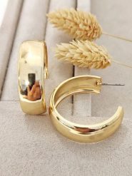 Nakkash Pozłacane kolczyki-kreole rozmiar: onesize. Żółte kolczyki damskie Nakkash, pozłacane. Za 32.59 zł.