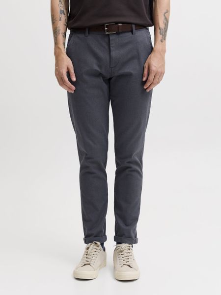 Jack & Jones Spodnie chino dla mężczyzn Mężczyźni Bawełna niebieski, 38-32. Niebieskie spodnie materiałowe męskie Jack & Jones, bez wzorów, z bawełny. Za 299.95 zł.