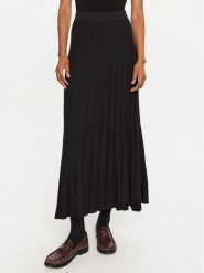 OUI Spódnica plisowana 89176 Czarny Regular Fit. Czarne spódniczki damskie Oui, bez wzorów, z syntetyku, plisowane. Za 499.99 zł.
