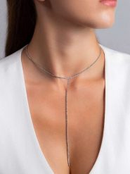 Lodie Silver Naszyjnik z elementami ozdobnymi rozmiar: onesize. Szare naszyjniki damskie Lodie Silver, metalowe. Za 78.99 zł.