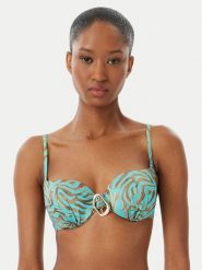 Selmark Góra od bikini BN717 Turkusowy. Niebieskie bikini damskie SELMARK, bez wzorów. Za 369.99 zł.