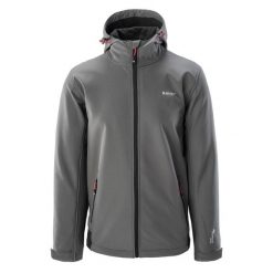 Kurtka Softshellowa Męska Noxon. Czarne kurtki męskie Hi-tec, m, bez wzorów, z softshellu, sportowe, bez kaptura. Za 253.99 zł.