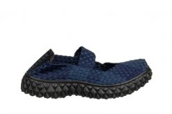 Półbuty Rock Over Deep Blue 032036, Granatowy, Materiał - 38. Niebieskie półbuty damskie Rock Spring, bez wzorów, z materiału, rockowe, bez obcasa. W wyprzedaży za 164.99 zł.