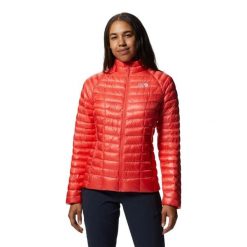 Damska kurtka turystyczna Mountain Hardwear Ghost Whisperer/2. Czerwone kurtki damskie MOUNTAIN HARDWEAR, m, bez wzorów, z puchu, bez kaptura. Za 1,688.00 zł.