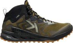Buty trekkingowe KEEN ZIONIC NXT MID WP M Oliwkowe/Czarne. Czarne buty trekkingowe męskie Keen, z materiału, bez zapięcia. Za 787.95 zł.