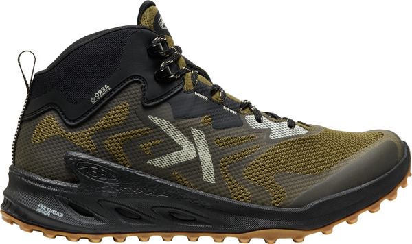 Buty trekkingowe KEEN ZIONIC NXT MID WP M Oliwkowe/Czarne. Czarne buty trekkingowe męskie Keen, z materiału, bez zapięcia. Za 787.95 zł.