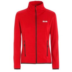 Bluza Polarowa Slam Act Ws Grid Damskie. Niebieskie bluzy sportowe damskie SLAM, s, bez wzorów, z materiału, bez ramiączek, krótkie, bez kaptura. Za 690.99 zł.