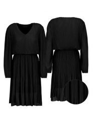 Sublevel Sukienka w kolorze czarnym rozmiar: M/L. Czarne sukienki damskie Sublevel, l, bez wzorów, bez kołnierzyka, bez ramiączek, midi. Za 52.55 zł.