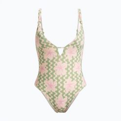 Strój kąpielowy jednoczęściowy damski ROXY Hibiscus Daze. Brązowe stroje jednoczęściowe damskie Roxy, l, bez wzorów. Za 259.99 zł.
