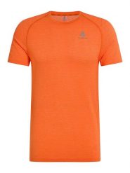 Odlo Koszulka "Essential" w kolorze pomarańczowym do biegania rozmiar: XL. Pomarańczowe t-shirty sportowe męskie Odlo, s, z materiału, bez ramiączek, do biegania. Za 149.31 zł.