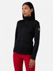 ROSSIGNOL Kurtka polarowa "Blackside" w kolorze czarnym rozmiar: M. Czarne kurtki damskie Rossignol, m, bez wzorów, z materiału, bez kaptura. Za 249.17 zł.