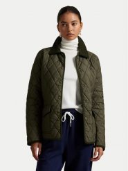 Polo Ralph Lauren Kurtka przejściowa 211965336001 Zielony Straight Fit. Zielone kurtki damskie Polo Ralph Lauren, xl, bez wzorów, z syntetyku, bez kaptura. Za 1,359.00 zł.