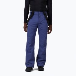 Spodnie narciarskie Rossignol Blackside. Niebieskie spodnie materiałowe męskie Rossignol, bez wzorów, sportowe. Za 1,049.00 zł.