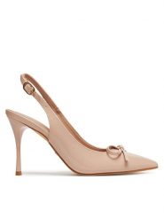 DeeZee Szpilki GAO-35547-8 Różowy. Czerwone szpilki DeeZee, bez wzorów, ze skóry, bez obcasa. Za 139.99 zł.