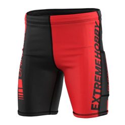Legginsy krótkie do biegania męskie EXTREME HOBBY 1/3 DRAFT. Zielone spodnie sportowe męskie EXTREME HOBBY, z dzianiny. Za 169.00 zł.