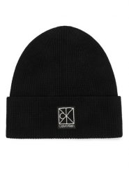 Calvin Klein Czapka LV04F8109G Czarny. Czarne czapki zimowe damskie CALVIN KLEIN, z wiskozy. Za 169.99 zł.