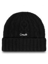 Coach Czapka CCL47 Czarny. Czarne czapki zimowe damskie Coach, z poliesteru. Za 259.99 zł.