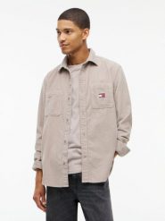 Tommy Jeans koszula z sztruksu Mężczyźni Comfort Fit Bawełna (100%) szary, XL. Szare koszule męskie Tommy Jeans, m, bez wzorów, z bawełny, bez kołnierzyka, bez ramiączek. Za 409.95 zł.