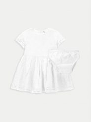 Coccodrillo Sukienka letnia WC4128202GPN Biały Regular Fit. Białe sukienki dziewczęce COCCODRILLO, na lato, bez wzorów, z bawełny, bez ramiączek. Za 59.99 zł.