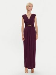 LAUREN RALPH LAUREN Sukienka wieczorowa 253951570002 Bordowy Regular Fit. Czerwone sukienki damskie Lauren Ralph Lauren, bez wzorów, z syntetyku, wizytowe, bez kołnierzyka, bez ramiączek. Za 1,649.00 zł.