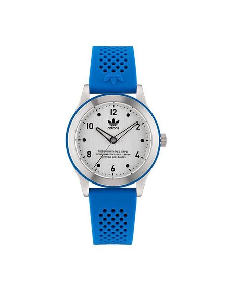 Adidas Originals Zegarek Code Three Watch AOSY23032 Srebrny. Szare, analogowe zegarki męskie adidas Originals, srebrne. Za 399.99 zł.