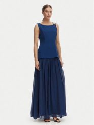 Rinascimento Sukienka wieczorowa CFC0020281002 Niebieski Slim Fit. Niebieskie sukienki damskie RINASCIMENTO, xs, bez wzorów, z syntetyku, wizytowe, bez kołnierzyka, bez ramiączek. Za 909.99 zł.