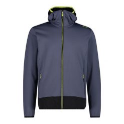 Bluza męska rowerowa CMP 34E1697. Szare bluzy sportowe męskie CMP, bez wzorów, z tkaniny, sportowe, bez kołnierzyka, bez ramiączek. Za 487.60 zł.