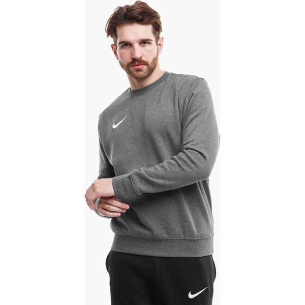 Bluza sportowa męska Nike Park. Szare bluzy bez kaptura męskie Nike, bez wzorów, casualowe, bez kołnierzyka, bez ramiączek. Za 170.00 zł.