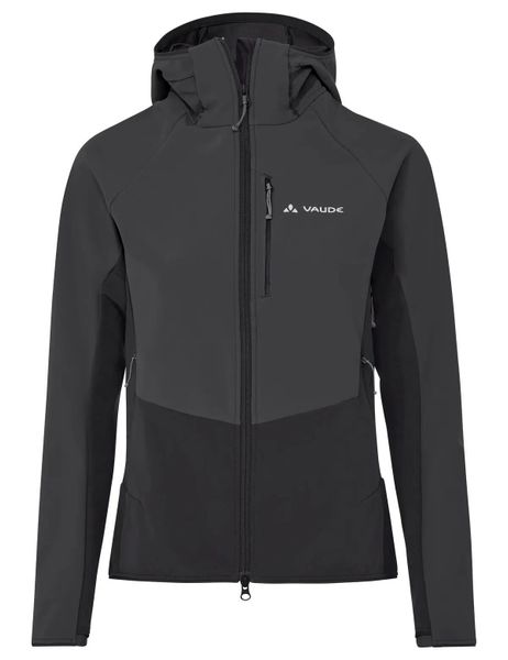 Softshell-Jacke W Larice Softshell Jacket. Niebieskie kurtki softshell damskie Vaude, s, bez wzorów, z materiału, z kapturem. Za 769.00 zł.