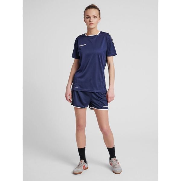 Szorty damskie Hummel hmlAUTHENTIC Poly. Niebieskie szorty damskie HUMMEL, bez wzorów, sportowe. Za 113.00 zł.