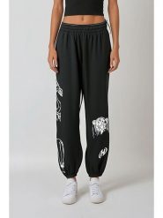 Weekday Spodnie dresowe w kolorze czarnym rozmiar: XS. Czarne spodnie dresowe damskie Weekday, xs, bez wzorów, z dresówki. Za 60.99 zł.