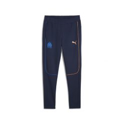 Męskie spodnie Casuals Olympique Marsylia PUMA. Brązowe spodnie dresowe męskie Puma, bez wzorów, z dresówki. W wyprzedaży za 182.50 zł.