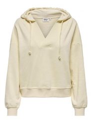 ONLY Bluza w kolorze beżowym rozmiar: L. Brązowe bluzy z kapturem damskie Only, l. Za 105.38 zł.