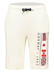 Geographical Norway Bermudy dresowe "Paurant" w kolorze kremowym rozmiar: L. Brązowe szorty męskie Geographical Norway, bez wzorów, z dresówki. Za 73.99 zł.