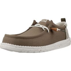 Buty HEY DUDE WALLY SUMMER LINEN Zielony. Zielone buty trekkingowe męskie Hey dude, z tkaniny, bez zapięcia, trekkingowe. Za 249.99 zł.