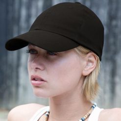 Bawełniana Czapka Bejsbolówka Niski Profil. Czerwone czapki męskie RESULT, bez wzorów, z bawełny. Za 38.99 zł.