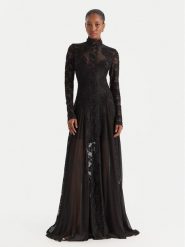 Babylon Sukienka wieczorowa S00829 Czarny Regular Fit. Czarne sukienki damskie Babylon, s, bez wzorów, z syntetyku, wizytowe, bez kołnierzyka, bez ramiączek. Za 2,399.00 zł.