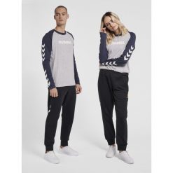 Koszulka z długim rękawem Hummel Legacy Blocked. Szare bluzki damskie HUMMEL, xs, bez wzorów, sportowe, bez kołnierzyka, bez ramiączek. Za 136.00 zł.