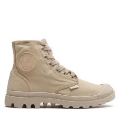 Trapery Palladium. Brązowe buty zimowe męskie Palladium, bez zapięcia. Za 289.99 zł.