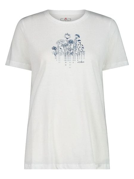 Cmp Koszulka w kolorze białym rozmiar: 38. Białe bluzki damskie CMP, bez wzorów, z bawełny, bez kołnierzyka, bez ramiączek. Za 78.84 zł.