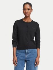 Guess Jeans Kardigan W6BR02 Z1245 Czarny Regular Fit. Czarne kardigany damskie Guess Jeans, l, z aplikacjami, z jeansu. Za 389.99 zł.