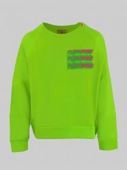 Plein Sport Bluza w kolorze jasnozielonym rozmiar: M. Zielone bluzy bez kaptura damskie Plein Sport, m, bez wzorów, z bawełny, bez ramiączek, bez kaptura. Za 172.49 zł.