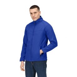 Męski Softshell Uproar. Niebieskie kurtki softshell damskie Regatta, l, bez wzorów, z elastanu, bez kaptura. Za 194.99 zł.