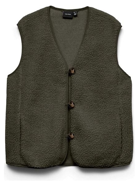 Vero Moda Kamizelka pluszowa w kolorze khaki rozmiar: XS. Brązowe kamizelki damskie Vero Moda, xs. Za 144.95 zł.