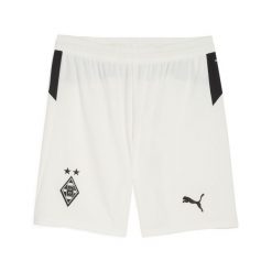 Męskie szorty Borussia Mönchengladbach 25/26 PUMA Warm White Black. Białe szorty męskie Puma, bez kołnierzyka. Za 199.00 zł.