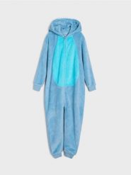 Piżama jednoczęściowa Lilo & Stitch - mid blue. Niebieskie piżamy damskie Sinsay, bez wzorów, bez ramiączek. Za 59.99 zł.