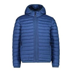 Kurtka męska turystyczna CMP 34K0127. Niebieskie kurtki męskie CMP, na zimę, m, bez wzorów, z puchu, sportowe, z kapturem. Za 699.99 zł.