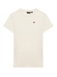 Napapijri T-Shirt Salis NP0A4GEH Biały Regular Fit. Białe t-shirty chłopięce Napapijri, bez wzorów, z bawełny, bez ramiączek. Za 98.99 zł.